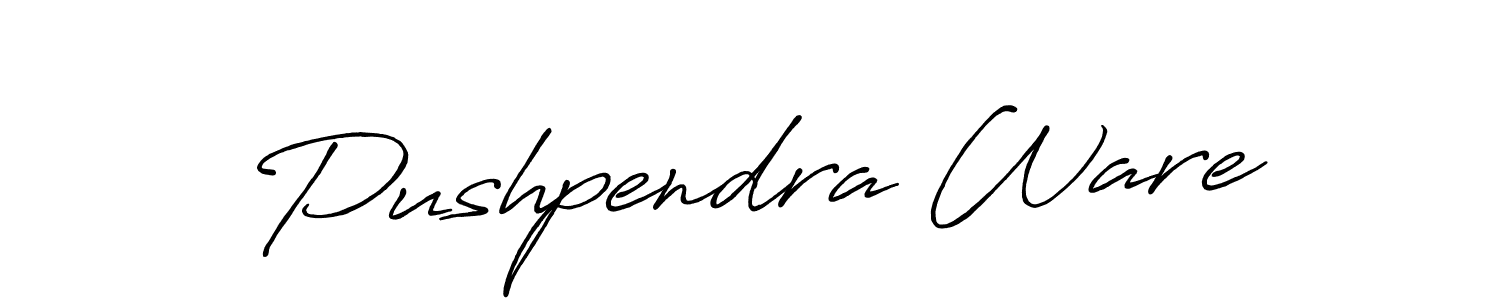 Similarly Antro_Vectra_Bolder is the best handwritten signature design. Signature creator online .You can use it as an online autograph creator for name Pushpendra Ware. Pushpendra Ware signature style 7 images and pictures png