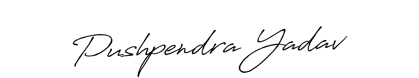 Pushpendra Yadav stylish signature style. Best Handwritten Sign (Antro_Vectra_Bolder) for my name. Handwritten Signature Collection Ideas for my name Pushpendra Yadav. Pushpendra Yadav signature style 7 images and pictures png