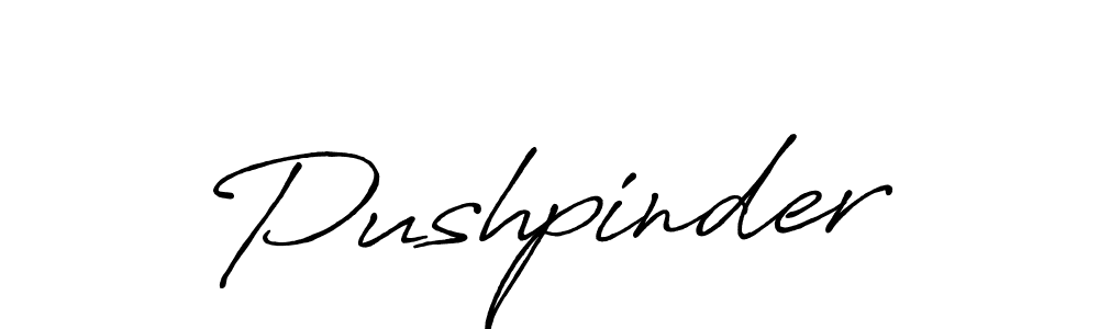 Similarly Antro_Vectra_Bolder is the best handwritten signature design. Signature creator online .You can use it as an online autograph creator for name Pushpinder. Pushpinder signature style 7 images and pictures png