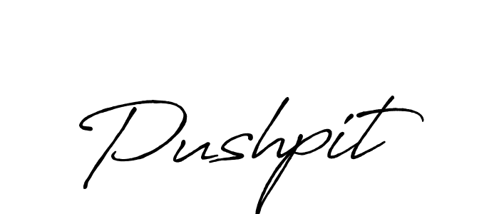 Make a beautiful signature design for name Pushpit. With this signature (Antro_Vectra_Bolder) style, you can create a handwritten signature for free. Pushpit signature style 7 images and pictures png