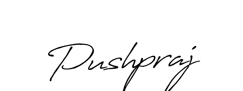 Create a beautiful signature design for name Pushpraj. With this signature (Antro_Vectra_Bolder) fonts, you can make a handwritten signature for free. Pushpraj signature style 7 images and pictures png