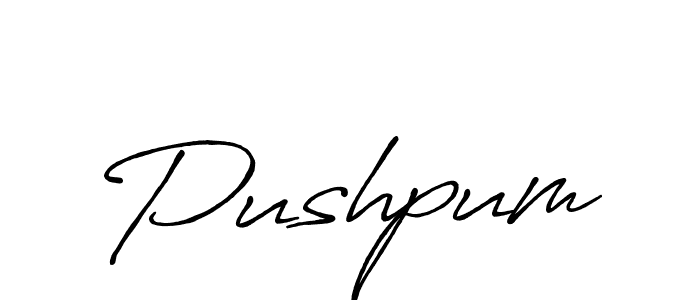 You should practise on your own different ways (Antro_Vectra_Bolder) to write your name (Pushpum) in signature. don't let someone else do it for you. Pushpum signature style 7 images and pictures png