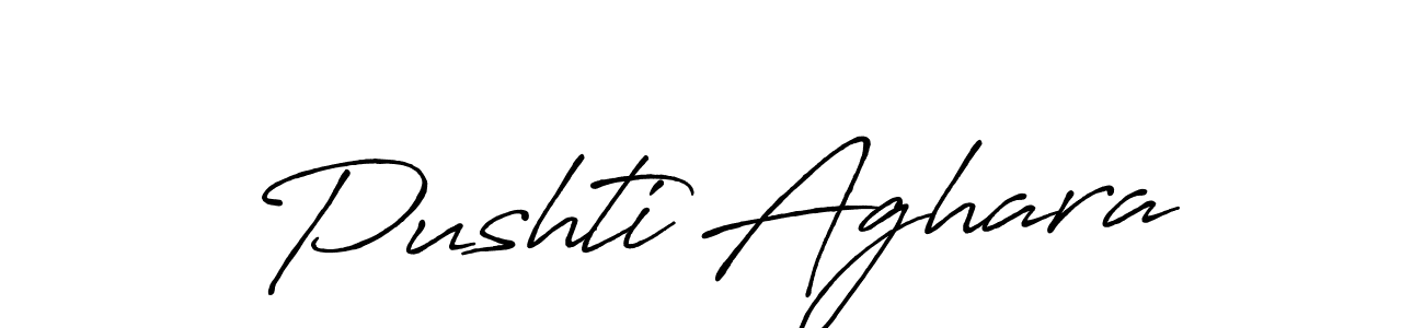 It looks lik you need a new signature style for name Pushti Aghara. Design unique handwritten (Antro_Vectra_Bolder) signature with our free signature maker in just a few clicks. Pushti Aghara signature style 7 images and pictures png