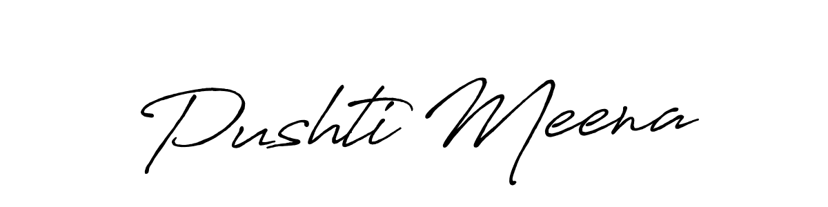 See photos of Pushti Meena official signature by Spectra . Check more albums & portfolios. Read reviews & check more about Antro_Vectra_Bolder font. Pushti Meena signature style 7 images and pictures png