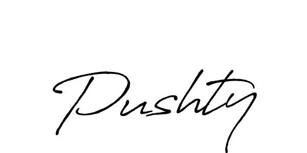 Antro_Vectra_Bolder is a professional signature style that is perfect for those who want to add a touch of class to their signature. It is also a great choice for those who want to make their signature more unique. Get Pushty name to fancy signature for free. Pushty signature style 7 images and pictures png
