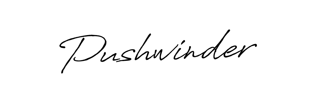 How to Draw Pushwinder signature style? Antro_Vectra_Bolder is a latest design signature styles for name Pushwinder. Pushwinder signature style 7 images and pictures png