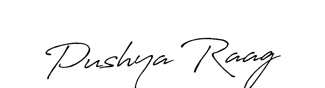 The best way (Antro_Vectra_Bolder) to make a short signature is to pick only two or three words in your name. The name Pushya Raag include a total of six letters. For converting this name. Pushya Raag signature style 7 images and pictures png