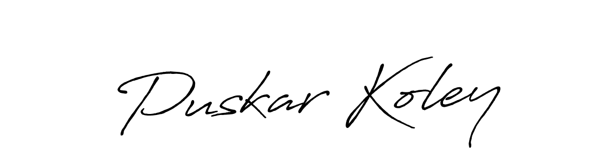 if you are searching for the best signature style for your name Puskar Koley. so please give up your signature search. here we have designed multiple signature styles  using Antro_Vectra_Bolder. Puskar Koley signature style 7 images and pictures png