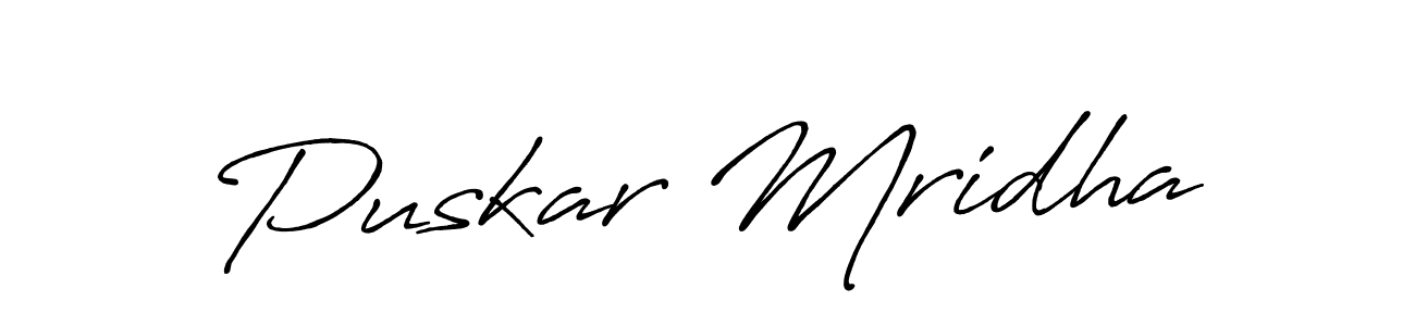 Also we have Puskar Mridha name is the best signature style. Create professional handwritten signature collection using Antro_Vectra_Bolder autograph style. Puskar Mridha signature style 7 images and pictures png