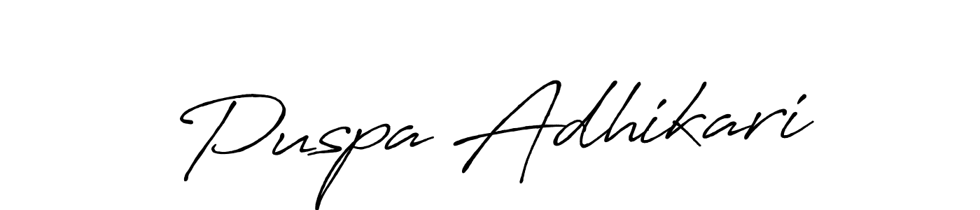 Here are the top 10 professional signature styles for the name Puspa Adhikari. These are the best autograph styles you can use for your name. Puspa Adhikari signature style 7 images and pictures png