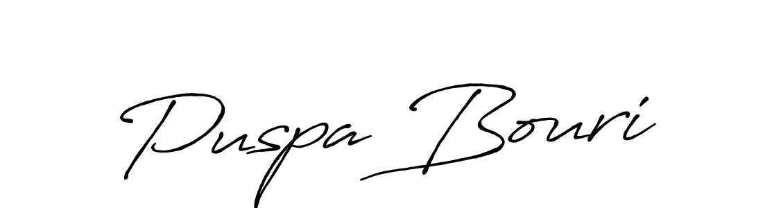 Also You can easily find your signature by using the search form. We will create Puspa Bouri name handwritten signature images for you free of cost using Antro_Vectra_Bolder sign style. Puspa Bouri signature style 7 images and pictures png