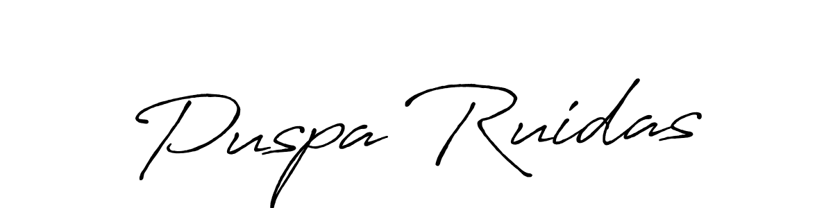 Best and Professional Signature Style for Puspa Ruidas. Antro_Vectra_Bolder Best Signature Style Collection. Puspa Ruidas signature style 7 images and pictures png