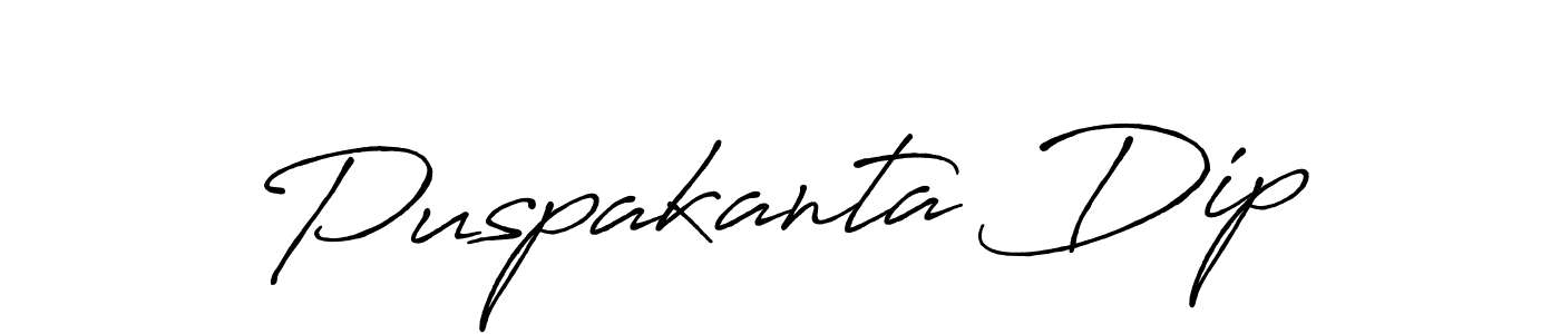 Use a signature maker to create a handwritten signature online. With this signature software, you can design (Antro_Vectra_Bolder) your own signature for name Puspakanta Dip. Puspakanta Dip signature style 7 images and pictures png