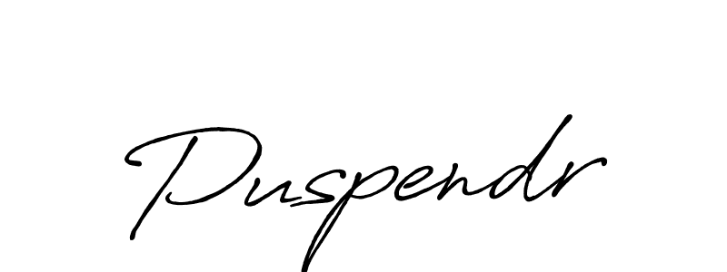 It looks lik you need a new signature style for name Puspendr. Design unique handwritten (Antro_Vectra_Bolder) signature with our free signature maker in just a few clicks. Puspendr signature style 7 images and pictures png