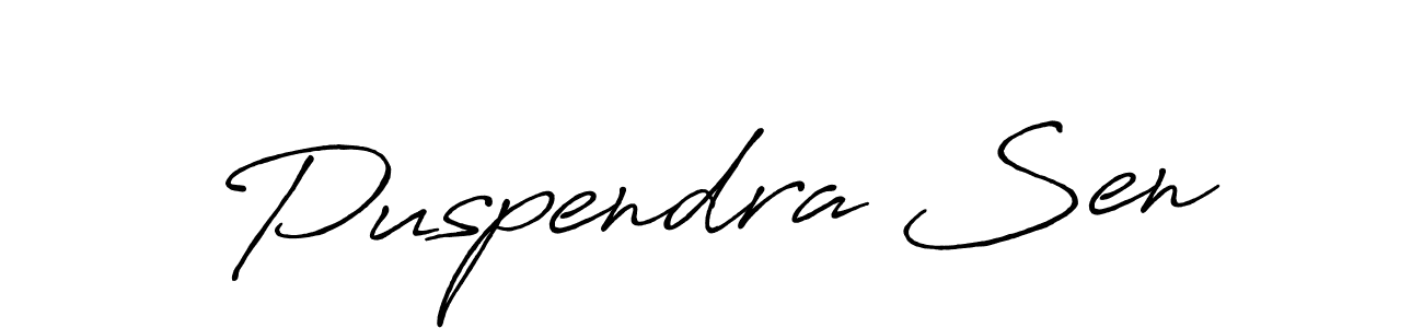 How to Draw Puspendra Sen signature style? Antro_Vectra_Bolder is a latest design signature styles for name Puspendra Sen. Puspendra Sen signature style 7 images and pictures png