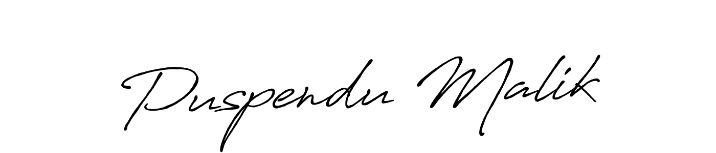 Also You can easily find your signature by using the search form. We will create Puspendu Malik name handwritten signature images for you free of cost using Antro_Vectra_Bolder sign style. Puspendu Malik signature style 7 images and pictures png
