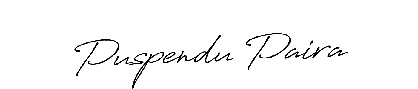 It looks lik you need a new signature style for name Puspendu Paira. Design unique handwritten (Antro_Vectra_Bolder) signature with our free signature maker in just a few clicks. Puspendu Paira signature style 7 images and pictures png