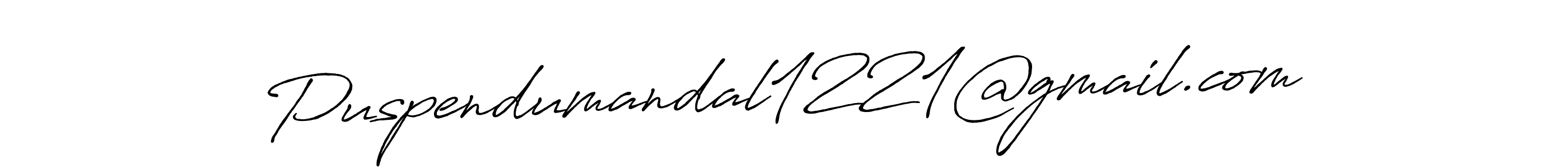 How to make Puspendumandal1221@gmail.com name signature. Use Antro_Vectra_Bolder style for creating short signs online. This is the latest handwritten sign. Puspendumandal1221@gmail.com signature style 7 images and pictures png