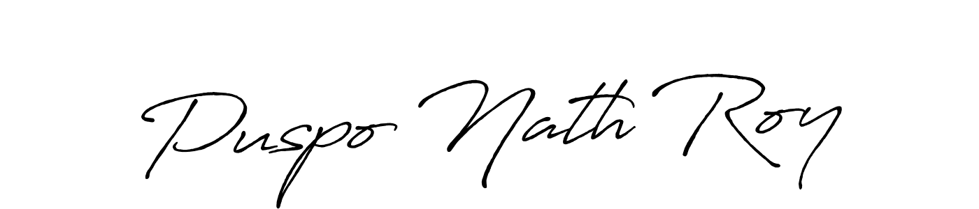 How to make Puspo Nath Roy signature? Antro_Vectra_Bolder is a professional autograph style. Create handwritten signature for Puspo Nath Roy name. Puspo Nath Roy signature style 7 images and pictures png