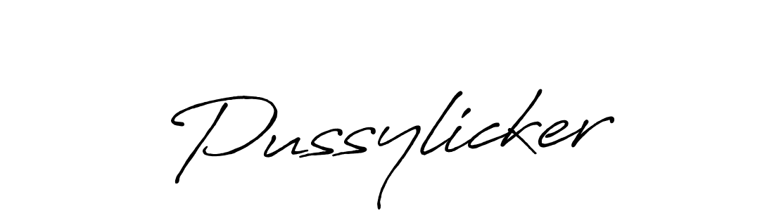 Design your own signature with our free online signature maker. With this signature software, you can create a handwritten (Antro_Vectra_Bolder) signature for name Pussylicker. Pussylicker signature style 7 images and pictures png