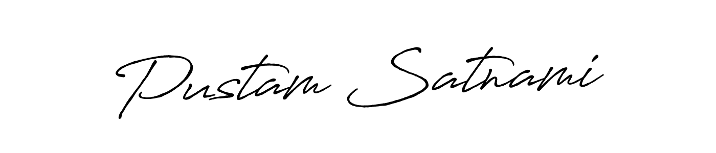 Use a signature maker to create a handwritten signature online. With this signature software, you can design (Antro_Vectra_Bolder) your own signature for name Pustam Satnami. Pustam Satnami signature style 7 images and pictures png