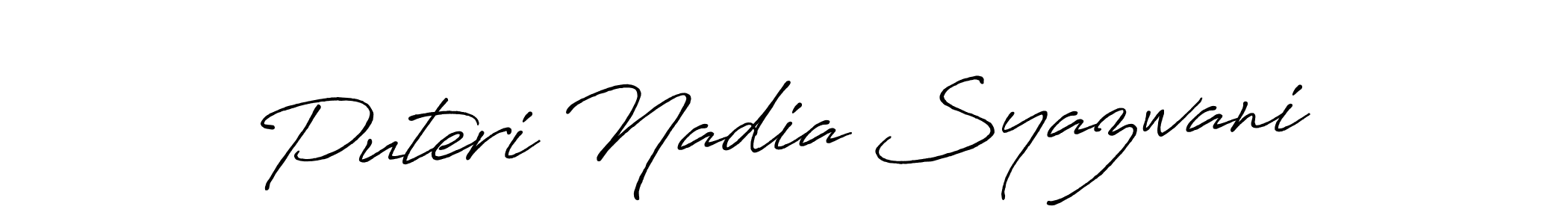 Also we have Puteri Nadia Syazwani name is the best signature style. Create professional handwritten signature collection using Antro_Vectra_Bolder autograph style. Puteri Nadia Syazwani signature style 7 images and pictures png