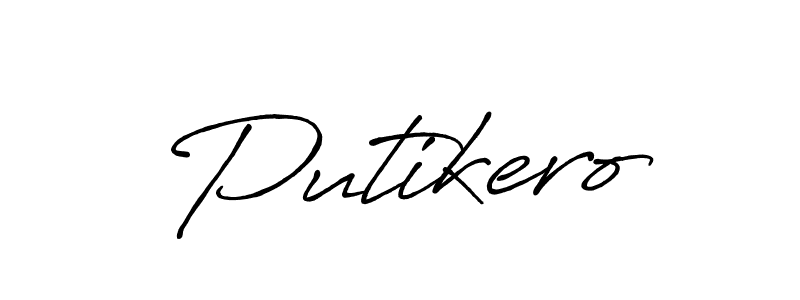 It looks lik you need a new signature style for name Putikero. Design unique handwritten (Antro_Vectra_Bolder) signature with our free signature maker in just a few clicks. Putikero signature style 7 images and pictures png
