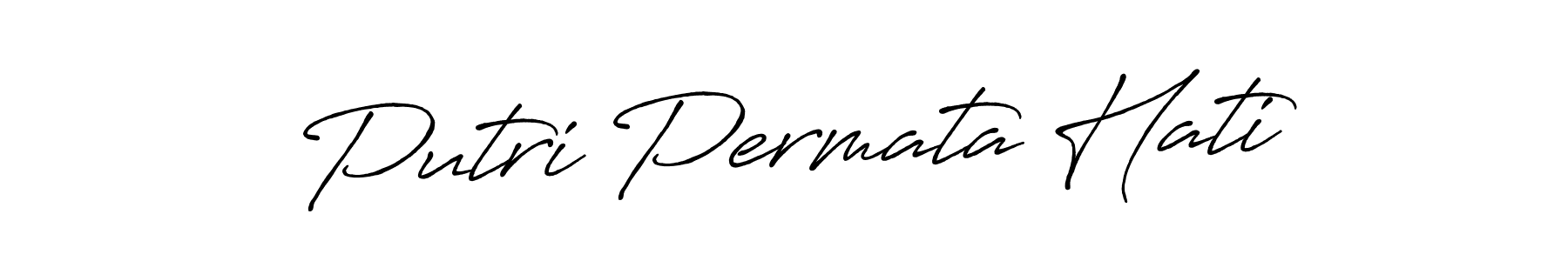 Putri Permata Hati stylish signature style. Best Handwritten Sign (Antro_Vectra_Bolder) for my name. Handwritten Signature Collection Ideas for my name Putri Permata Hati. Putri Permata Hati signature style 7 images and pictures png
