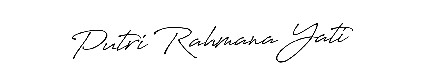 Check out images of Autograph of Putri Rahmana Yati name. Actor Putri Rahmana Yati Signature Style. Antro_Vectra_Bolder is a professional sign style online. Putri Rahmana Yati signature style 7 images and pictures png