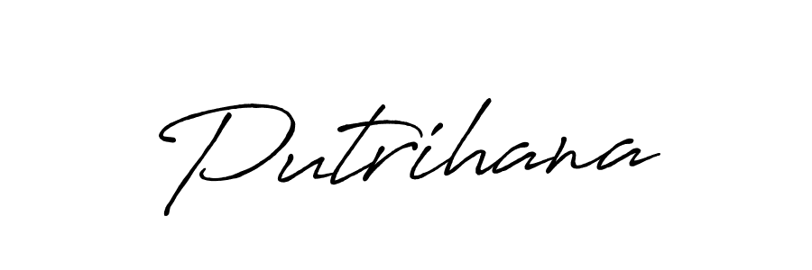 Make a beautiful signature design for name Putrihana. Use this online signature maker to create a handwritten signature for free. Putrihana signature style 7 images and pictures png