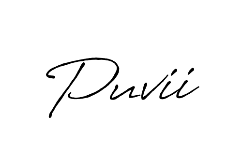 if you are searching for the best signature style for your name Puvii. so please give up your signature search. here we have designed multiple signature styles  using Antro_Vectra_Bolder. Puvii signature style 7 images and pictures png