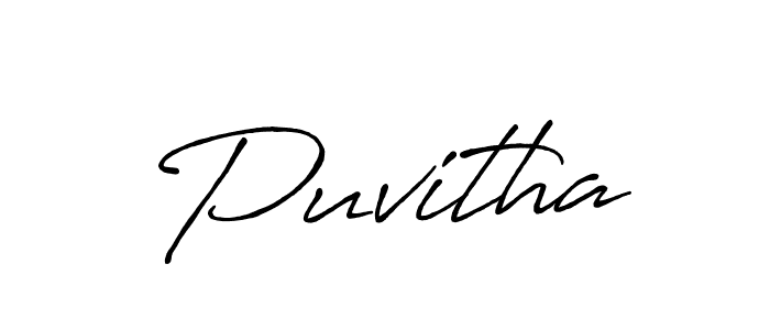 Also we have Puvitha name is the best signature style. Create professional handwritten signature collection using Antro_Vectra_Bolder autograph style. Puvitha signature style 7 images and pictures png