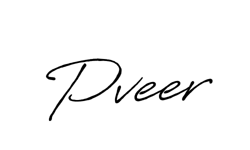 Design your own signature with our free online signature maker. With this signature software, you can create a handwritten (Antro_Vectra_Bolder) signature for name Pveer. Pveer signature style 7 images and pictures png