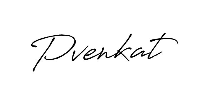 Make a beautiful signature design for name Pvenkat. With this signature (Antro_Vectra_Bolder) style, you can create a handwritten signature for free. Pvenkat signature style 7 images and pictures png