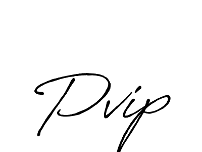 Also we have Pvip name is the best signature style. Create professional handwritten signature collection using Antro_Vectra_Bolder autograph style. Pvip signature style 7 images and pictures png