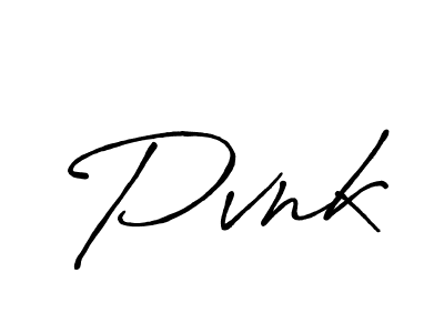 Design your own signature with our free online signature maker. With this signature software, you can create a handwritten (Antro_Vectra_Bolder) signature for name Pvnk. Pvnk signature style 7 images and pictures png