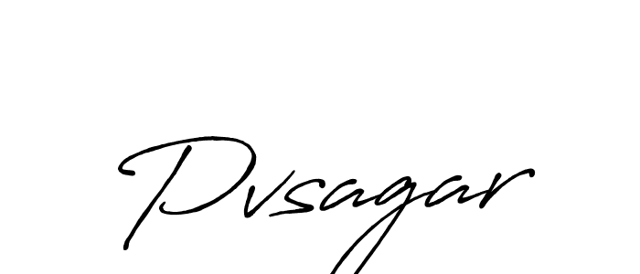How to make Pvsagar name signature. Use Antro_Vectra_Bolder style for creating short signs online. This is the latest handwritten sign. Pvsagar signature style 7 images and pictures png
