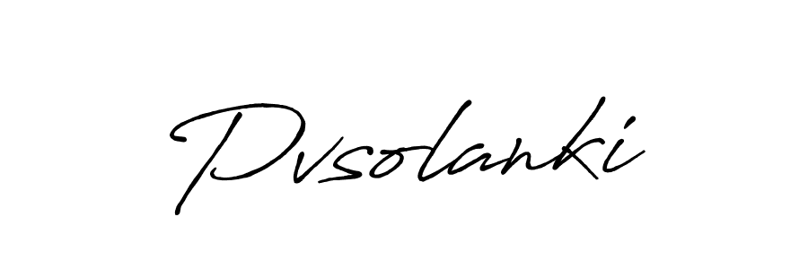 Design your own signature with our free online signature maker. With this signature software, you can create a handwritten (Antro_Vectra_Bolder) signature for name Pvsolanki. Pvsolanki signature style 7 images and pictures png