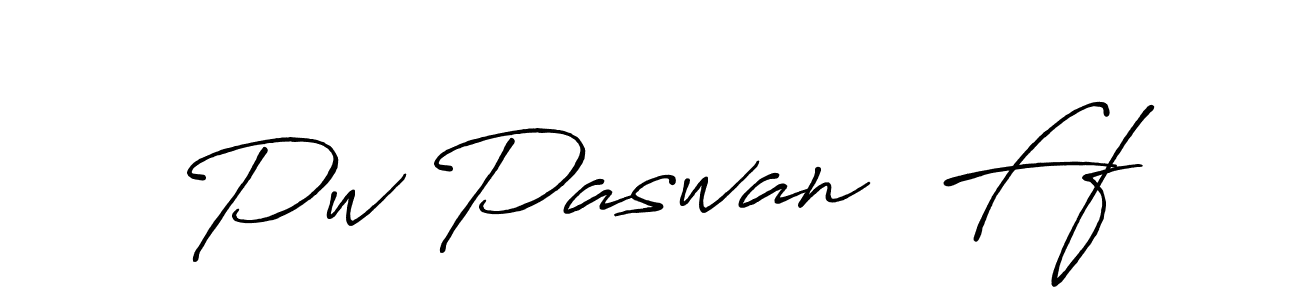 if you are searching for the best signature style for your name Pw Paswan  Ff. so please give up your signature search. here we have designed multiple signature styles  using Antro_Vectra_Bolder. Pw Paswan  Ff signature style 7 images and pictures png