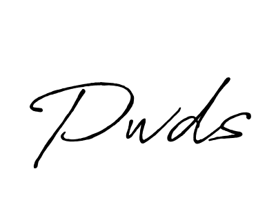 How to make Pwds name signature. Use Antro_Vectra_Bolder style for creating short signs online. This is the latest handwritten sign. Pwds signature style 7 images and pictures png