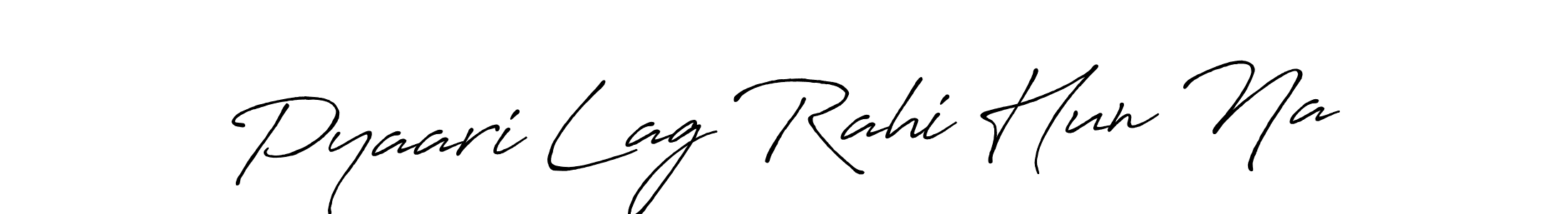 Use a signature maker to create a handwritten signature online. With this signature software, you can design (Antro_Vectra_Bolder) your own signature for name Pyaari Lag Rahi Hun Na. Pyaari Lag Rahi Hun Na signature style 7 images and pictures png