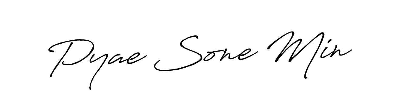 Also we have Pyae Sone Min name is the best signature style. Create professional handwritten signature collection using Antro_Vectra_Bolder autograph style. Pyae Sone Min signature style 7 images and pictures png