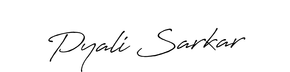 Pyali Sarkar stylish signature style. Best Handwritten Sign (Antro_Vectra_Bolder) for my name. Handwritten Signature Collection Ideas for my name Pyali Sarkar. Pyali Sarkar signature style 7 images and pictures png