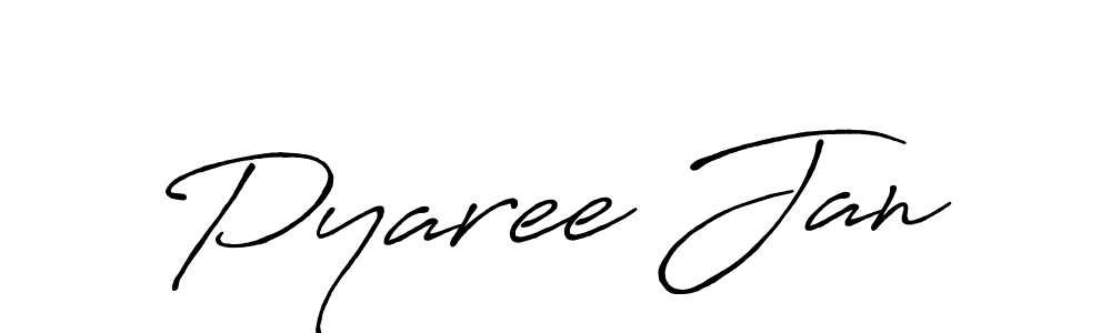 Use a signature maker to create a handwritten signature online. With this signature software, you can design (Antro_Vectra_Bolder) your own signature for name Pyaree Jan. Pyaree Jan signature style 7 images and pictures png