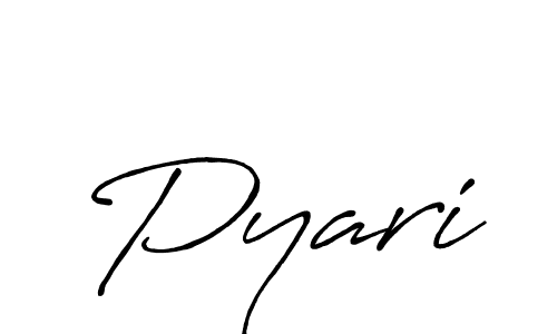 Similarly Antro_Vectra_Bolder is the best handwritten signature design. Signature creator online .You can use it as an online autograph creator for name Pyari. Pyari signature style 7 images and pictures png