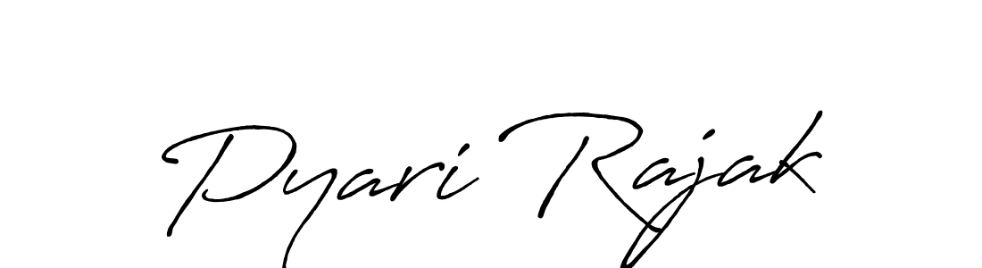 Also we have Pyari Rajak name is the best signature style. Create professional handwritten signature collection using Antro_Vectra_Bolder autograph style. Pyari Rajak signature style 7 images and pictures png