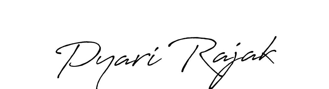 Also we have Pyari Rajak name is the best signature style. Create professional handwritten signature collection using Antro_Vectra_Bolder autograph style. Pyari Rajak signature style 7 images and pictures png