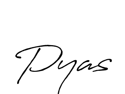 Use a signature maker to create a handwritten signature online. With this signature software, you can design (Antro_Vectra_Bolder) your own signature for name Pyas. Pyas signature style 7 images and pictures png