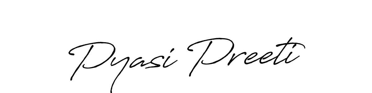 This is the best signature style for the Pyasi Preeti name. Also you like these signature font (Antro_Vectra_Bolder). Mix name signature. Pyasi Preeti signature style 7 images and pictures png
