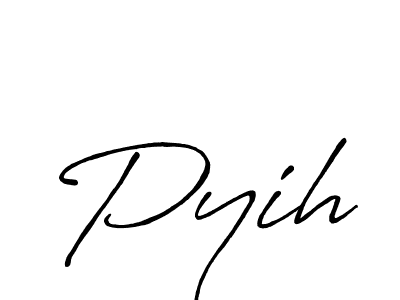 Use a signature maker to create a handwritten signature online. With this signature software, you can design (Antro_Vectra_Bolder) your own signature for name Pyih. Pyih signature style 7 images and pictures png